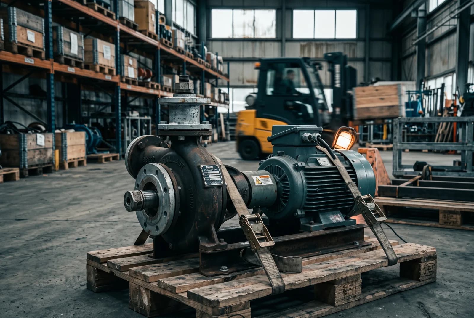 Pompa balastowa DN200 z silnikiem